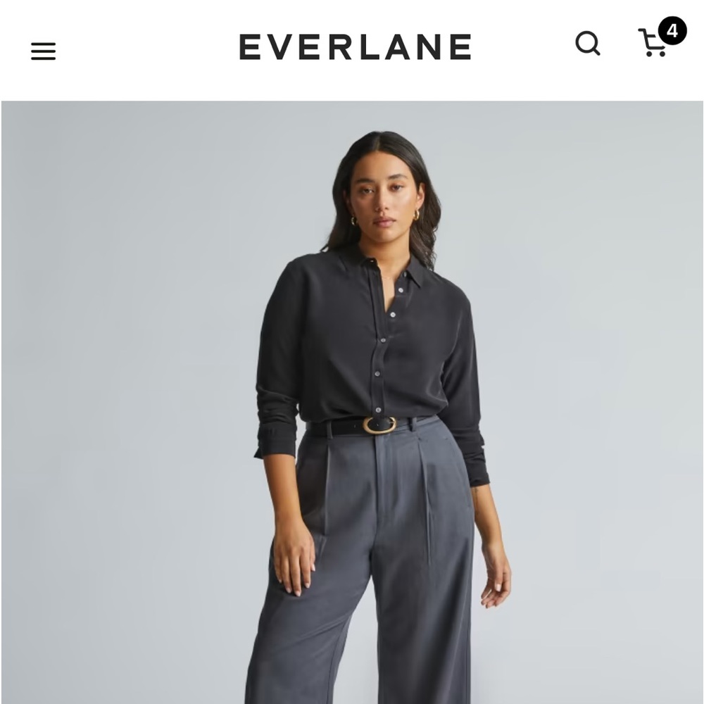 Everlane Clean Silk Relaxed Shirt